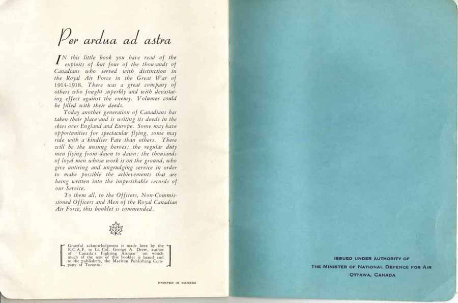 Canada's Air Heritage - Per ardua ad astra