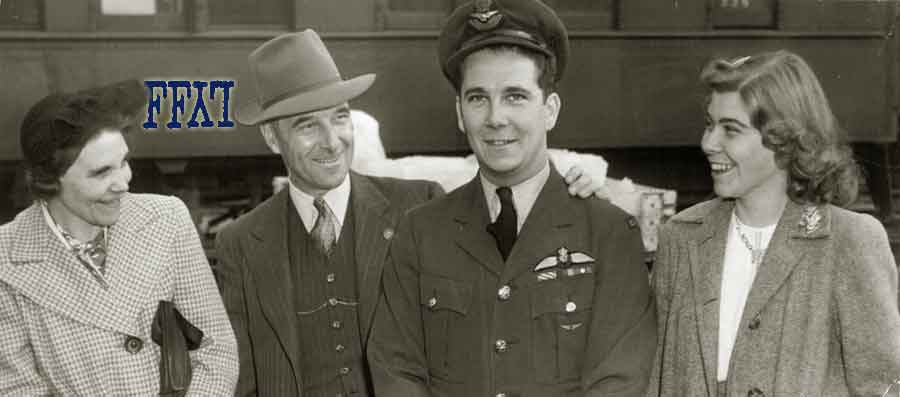 Ockenden with his parents & sister